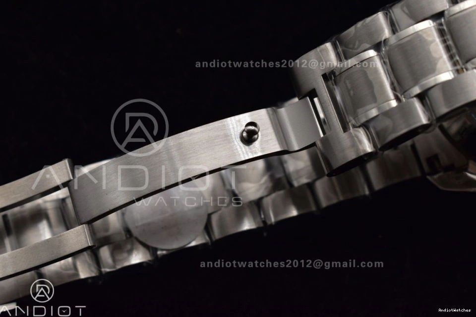 Back MoonWatch Manual SS Winding 1121 Speedmaster Effortless SS OMF Chrono Transparent Movement Black Sapphire Bracelet on Crystal Dial with 1224